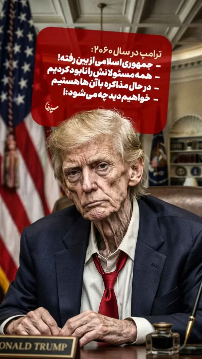 پوستر ادعاهای ترامپ در سال 2060